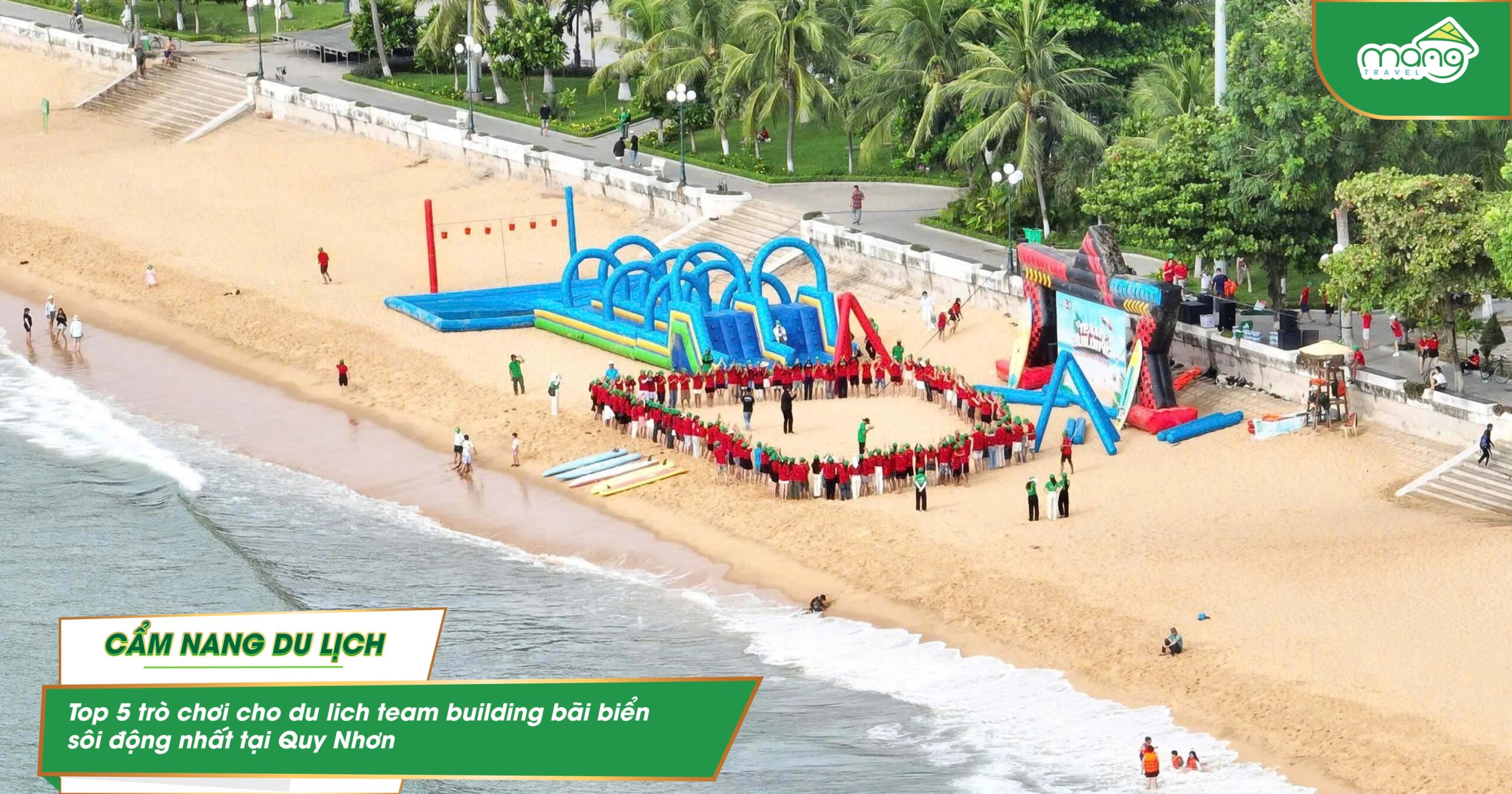 Top 5 trò chơi cho du lich team building bãi biển sôi động nhất tại Quy Nhơn
