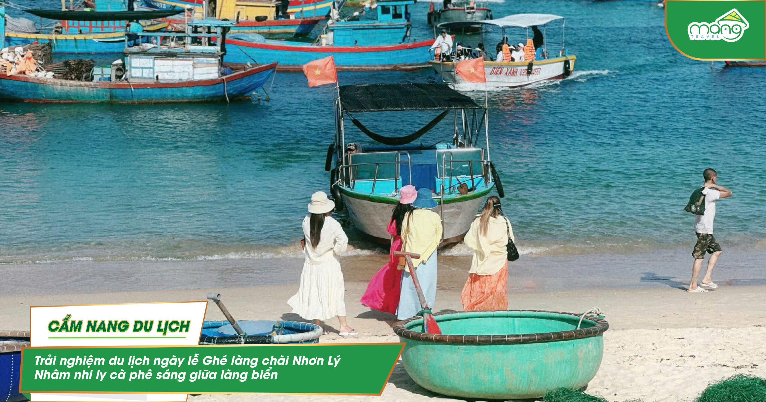 Trải nghiệm du lịch ngày lễ Ghé làng chài Nhơn Lý – Nhâm nhi ly cà phê sáng giữa làng biển