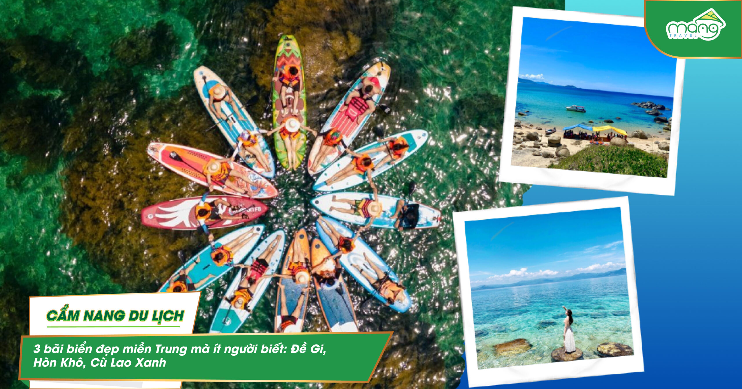 3 bãi biển đẹp miền Trung mà ít người biết: Đề Gi, Hòn Khô, Cù Lao Xanh