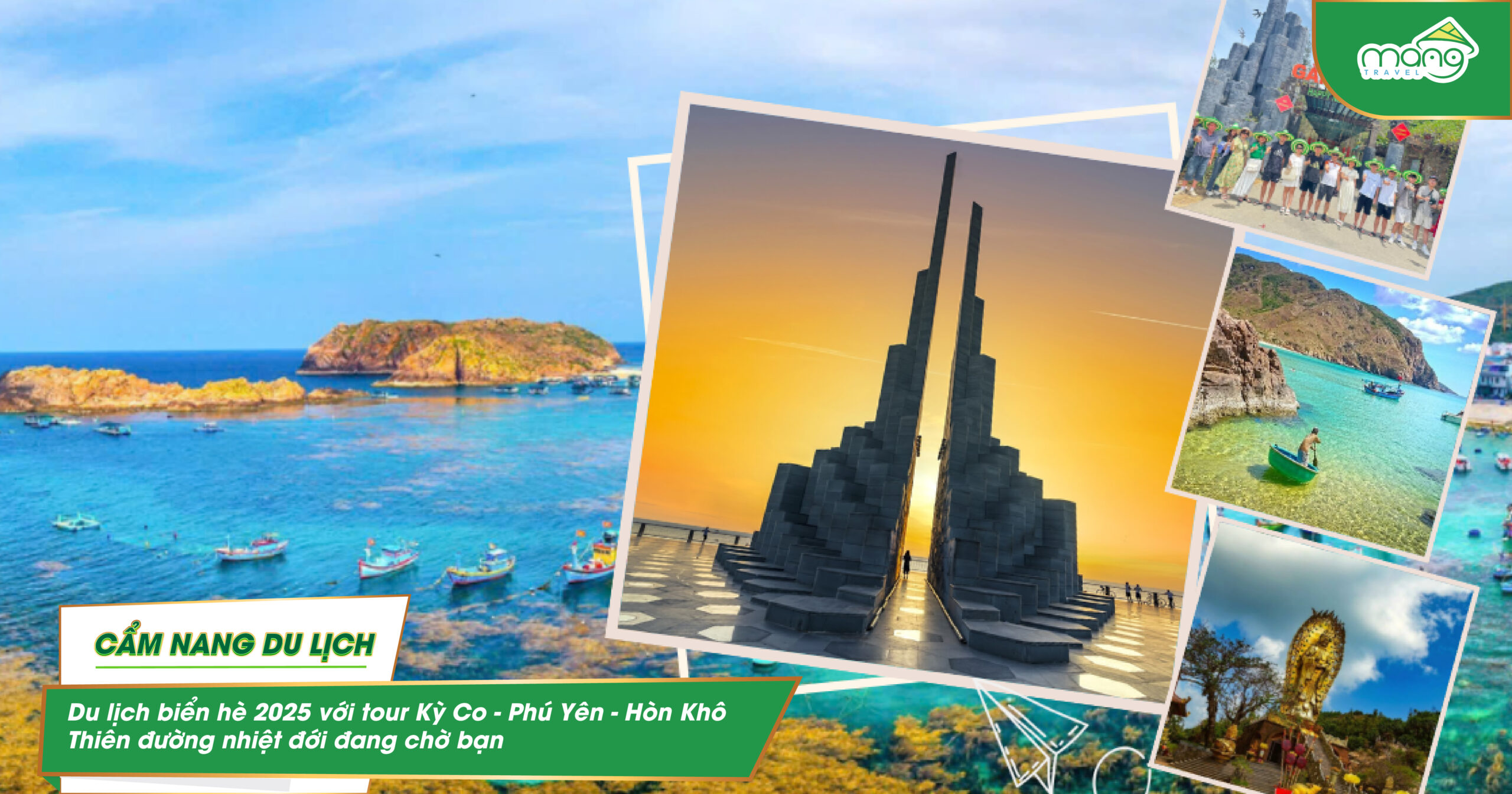 Du lịch biển hè 2025 với tour Kỳ Co – Phú Yên – Hòn Khô: Thiên đường nhiệt đới đang chờ bạn