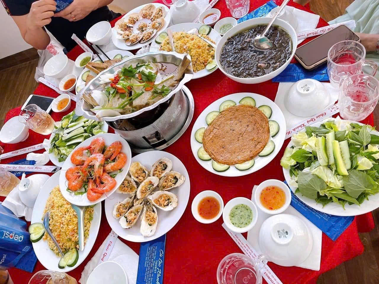 Menu tour Cù Lao Xanh